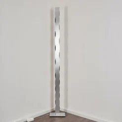 Lampadaire Nagold LED Chrome, Nickel mat, 1 lumière
