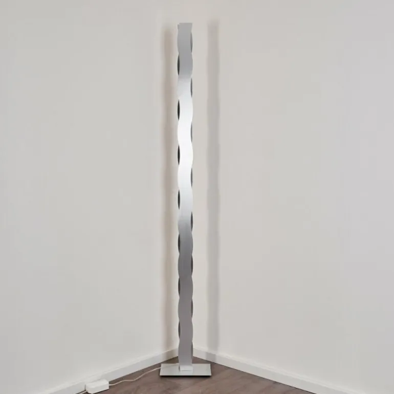 Lampadaire Nagold LED Chrome, Nickel mat, 1 lumière