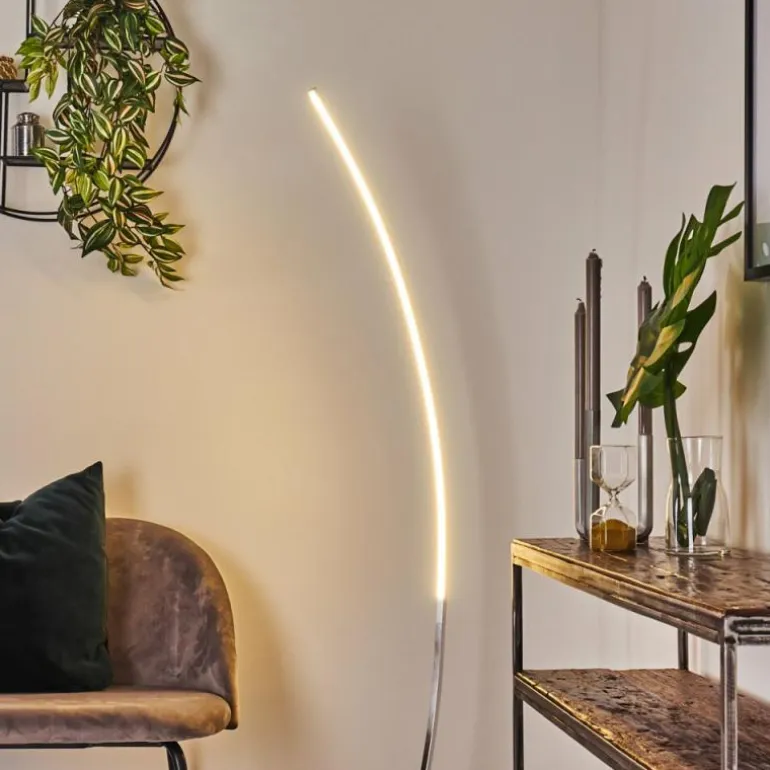 Lampadaire Nagu LED Nickel mat, 1 lumière