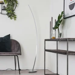 Lampadaire Nagu LED Nickel mat, 1 lumière