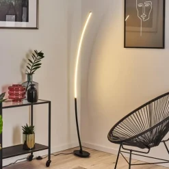 Lampadaire Nagu LED Noir, 1 lumière