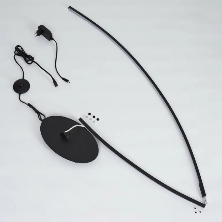 Lampadaire Nagu LED Noir, 1 lumière