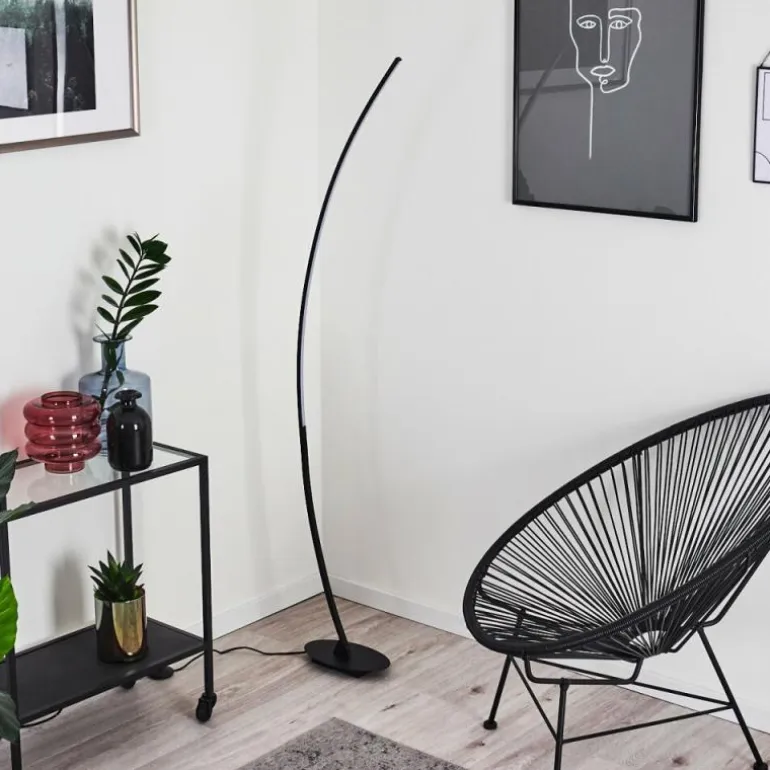 Lampadaire Nagu LED Noir, 1 lumière
