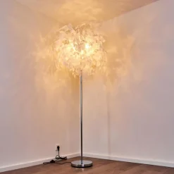 Lampadaire Nauela Acier brossé, 3 lumières