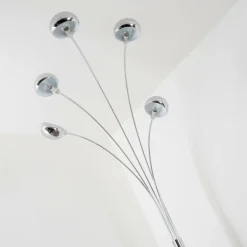 Lampadaire Nikkala Chrome, 5 lumières