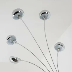 Lampadaire Nikkala Chrome, 5 lumières