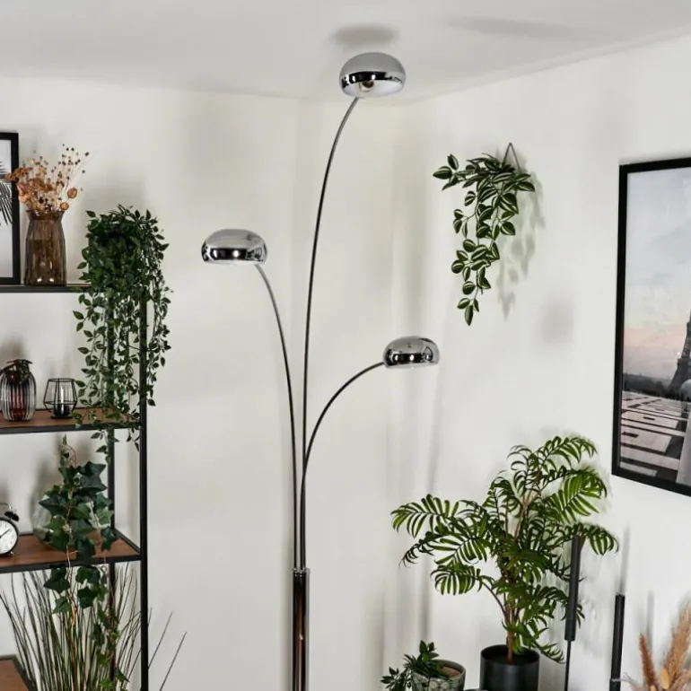 Lampadaire Nikkala Chrome, 3 lumières