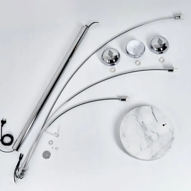Lampadaire Nikkala Chrome, 3 lumières