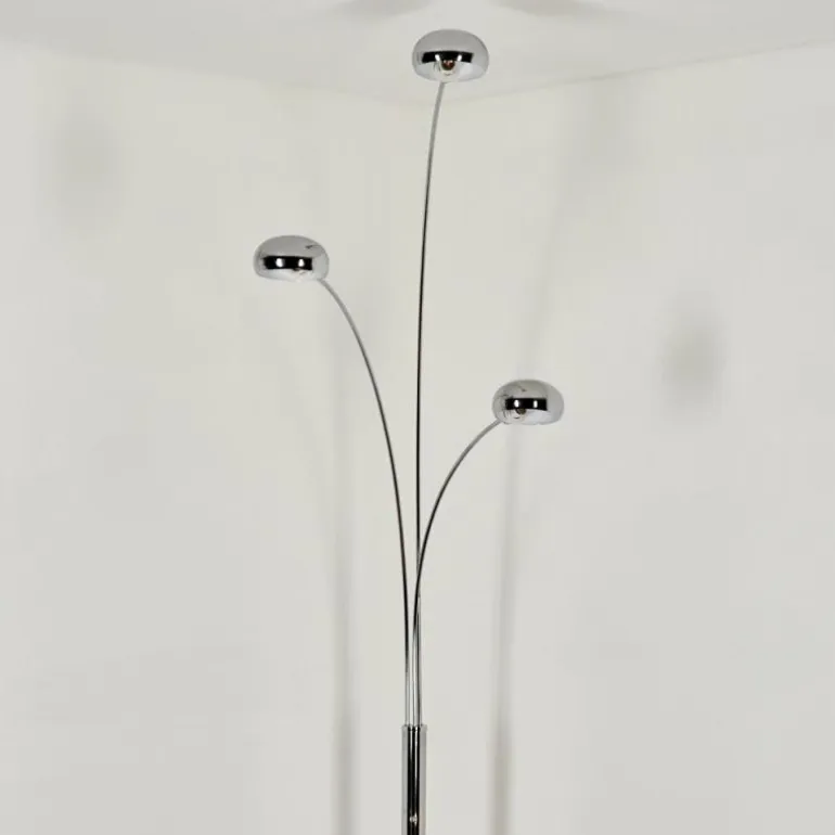 Lampadaire Nikkala Chrome, 3 lumières