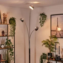 Lampadaire Nikkala Chrome, 3 lumières