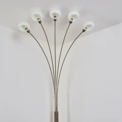 Lampadaire Nikkala Nickel mat, 5 lumières