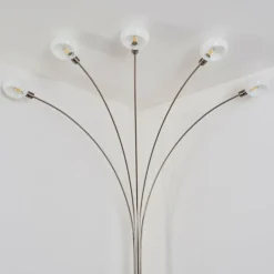 Lampadaire Nikkala Nickel mat, 5 lumières