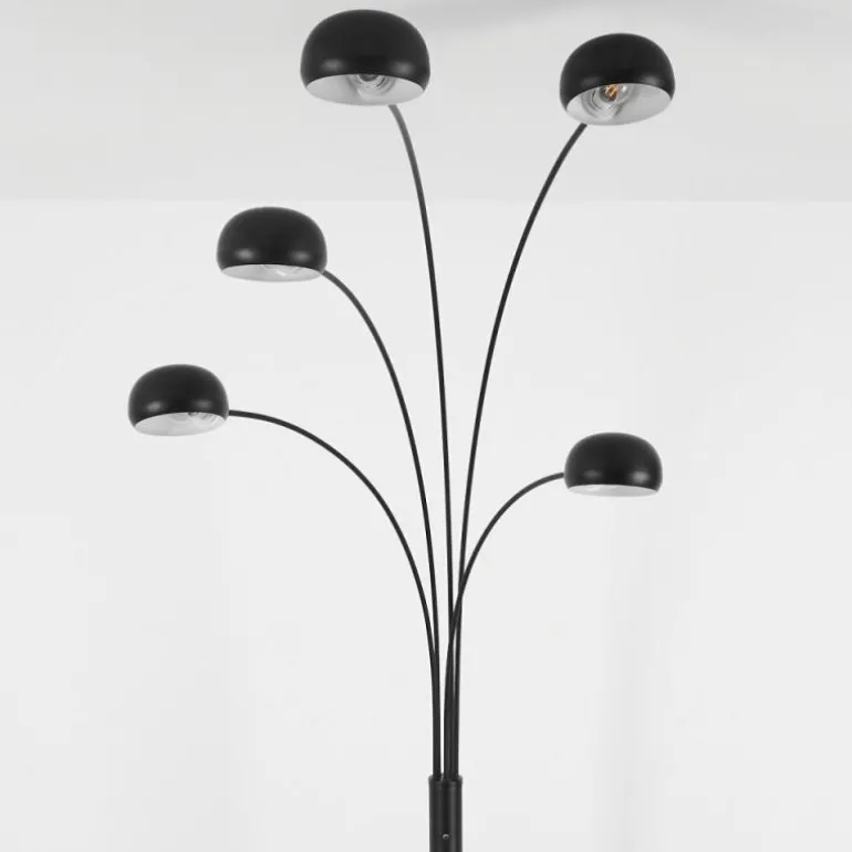 Lampadaire Nikkala Noir, 5 lumières