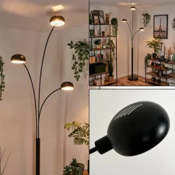 Lampadaire Nikkala Noir, 3 lumières