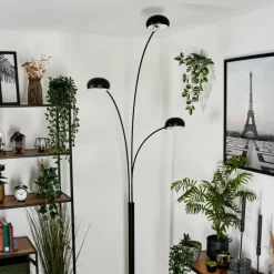 Lampadaire Nikkala Noir, 3 lumières