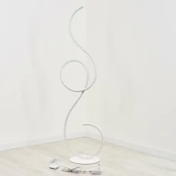 Lampadaire Olok LED Blanc, 1 lumière