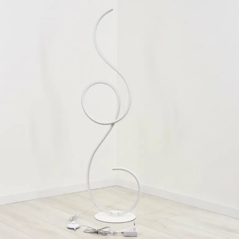 Lampadaire Olok LED Blanc, 1 lumière