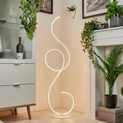 Lampadaire Olok LED Blanc, 1 lumière