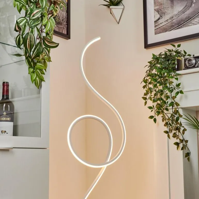 Lampadaire Olok LED Blanc, 1 lumière