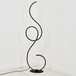 Lampadaire Olok LED Noir, 1 lumière