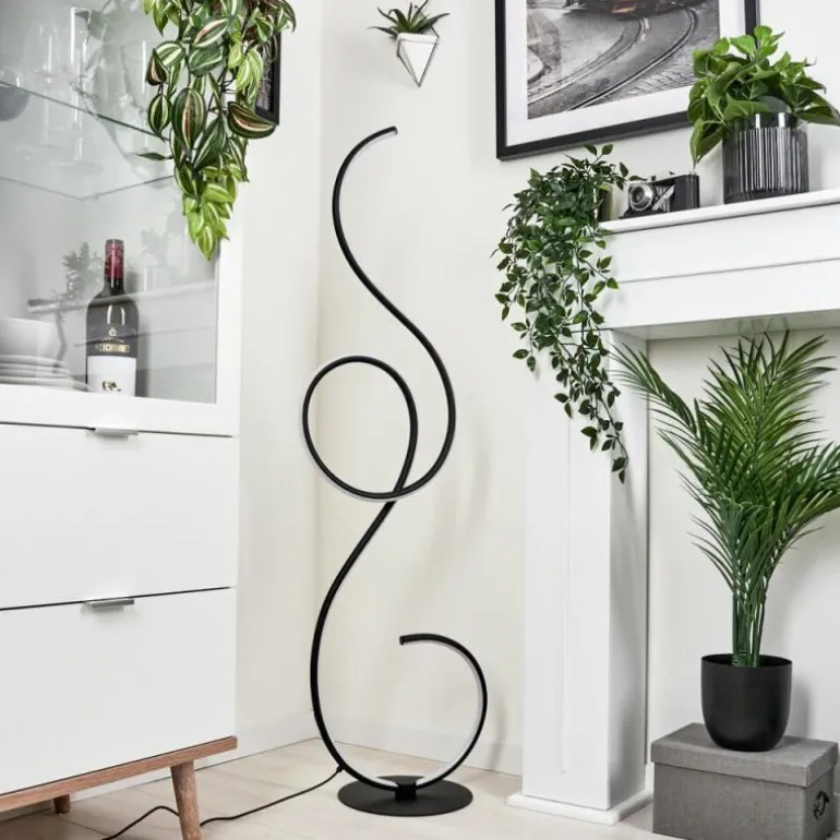 Lampadaire Olok LED Noir, 1 lumière