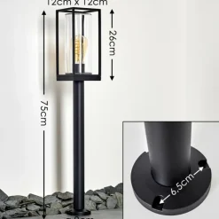 Lampadaire Palanga Noir, 1 lumière