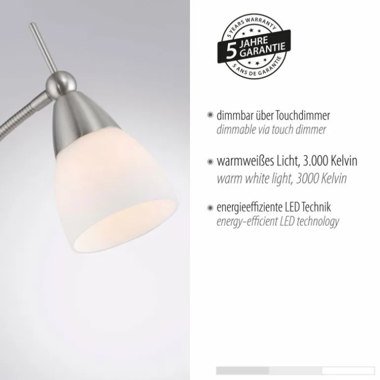 Lampadaire Paul Neuhaus PINO LED Argenté, 1 lumière