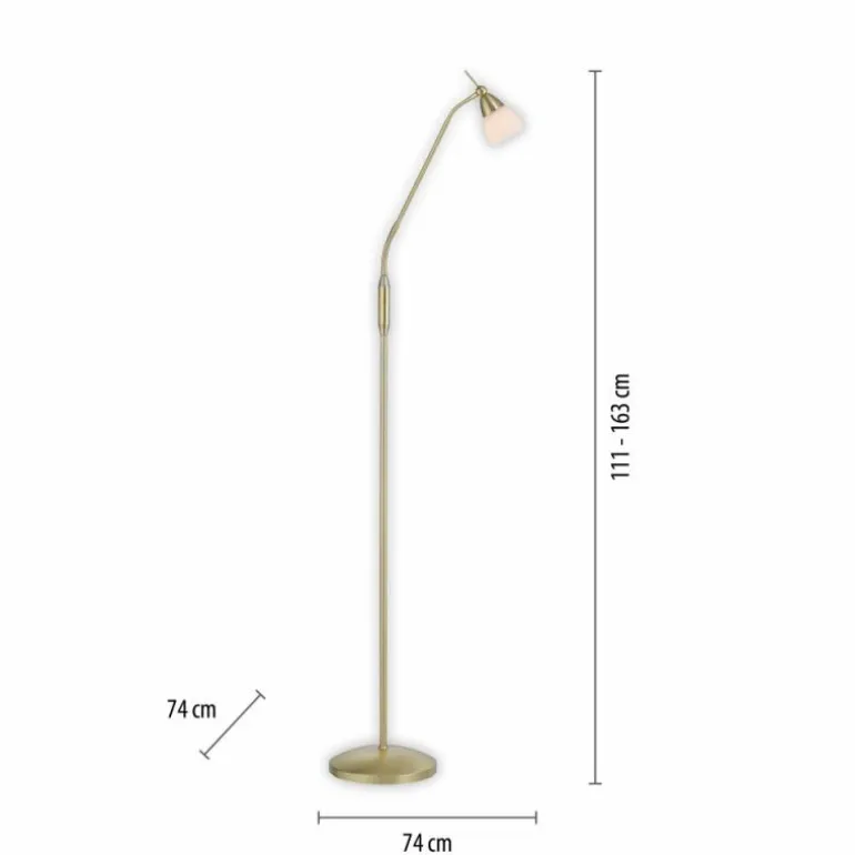 Lampadaire Paul Neuhaus PINO LED Laiton, 1 lumière