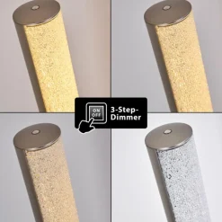 Lampadaire Pipe LED Nickel mat, 1 lumière