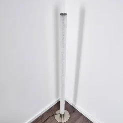 Lampadaire Pipe LED Nickel mat, 1 lumière