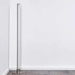 Lampadaire Pipe LED Nickel mat, 1 lumière