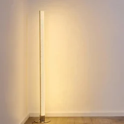 Lampadaire Pipe LED Nickel mat, 1 lumière