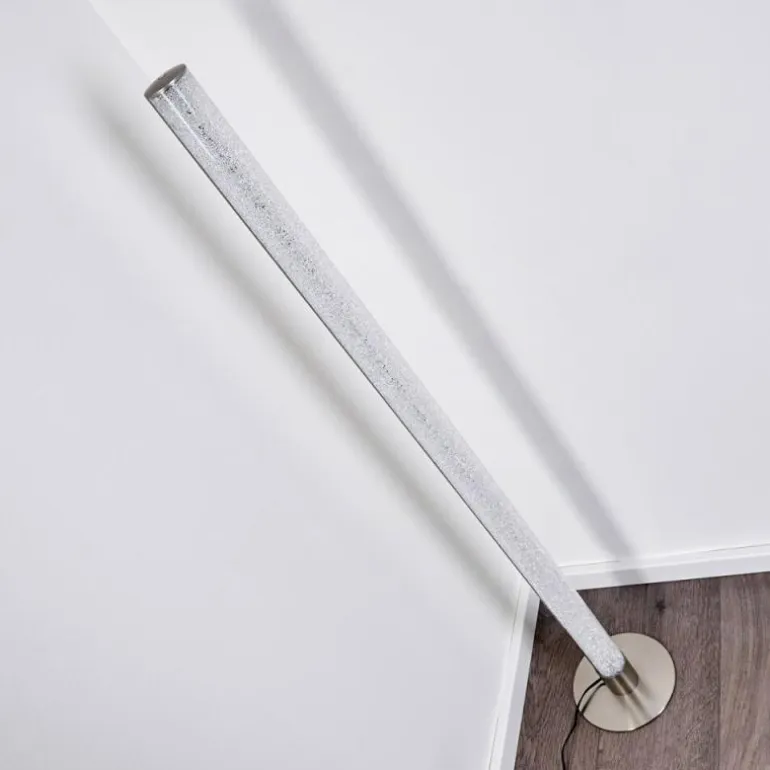 Lampadaire Pipe LED Nickel mat, 1 lumière