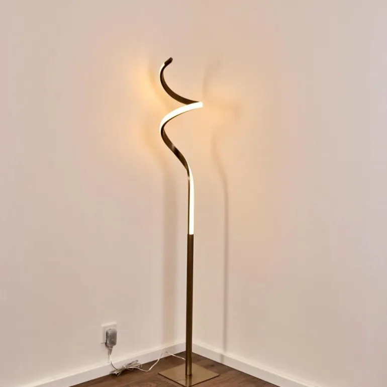 Lampadaire Pitasch LED Nickel mat, 1 lumière