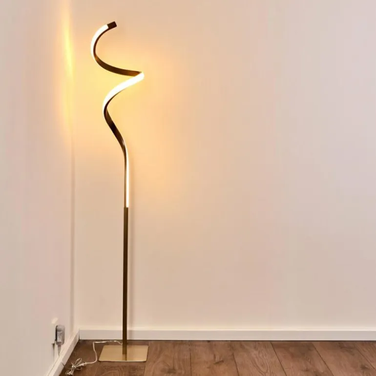 Lampadaire Pitasch LED Nickel mat, 1 lumière