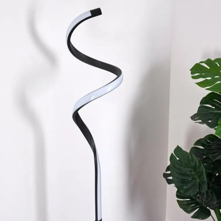 Lampadaire Pitasch LED Noir, 1 lumière
