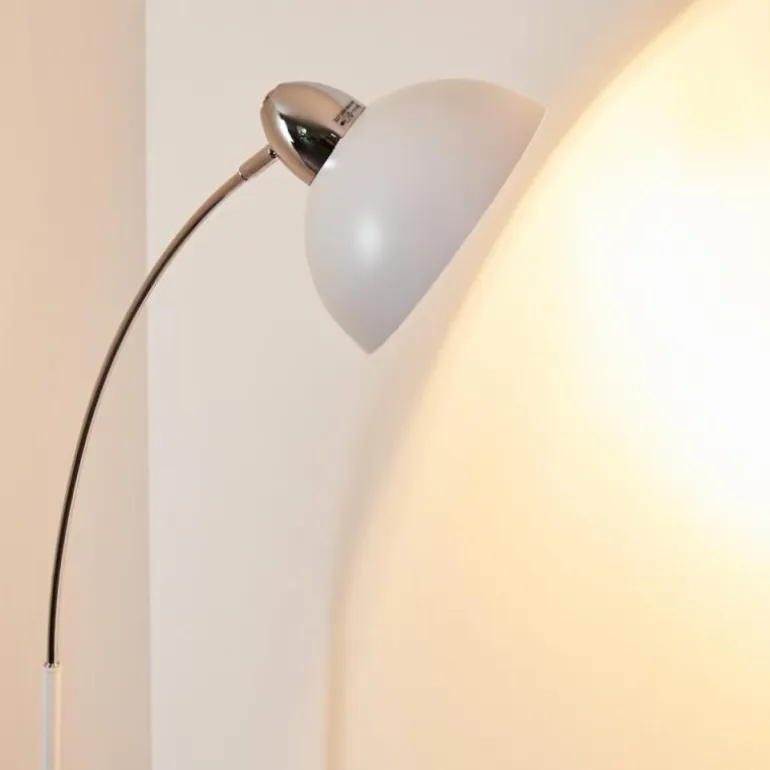 Lampadaire Poitou Blanc, 1 lumière