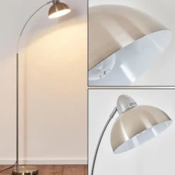 Lampadaire Poitou Nickel mat, 1 lumière