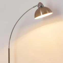 Lampadaire Poitou Nickel mat, 1 lumière