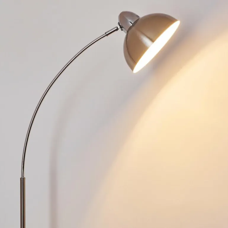 Lampadaire Poitou Nickel mat, 1 lumière