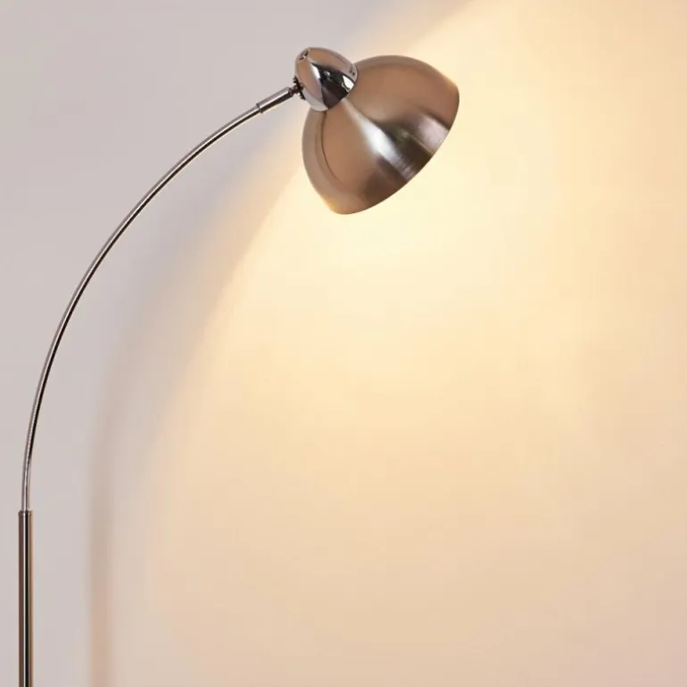 Lampadaire Poitou Nickel mat, 1 lumière