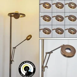 Lampadaire Rabeja LED Laiton, 2 lumières