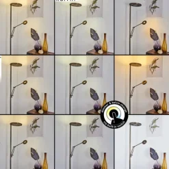 Lampadaire Rabeja LED Laiton, 2 lumières