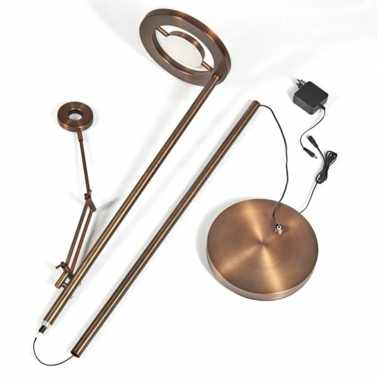Lampadaire Rabeja LED Laiton, 2 lumières
