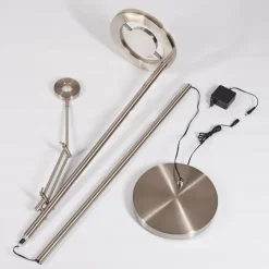 Lampadaire Rabeja LED Nickel mat, 2 lumières