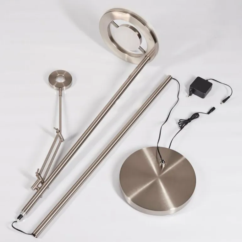Lampadaire Rabeja LED Nickel mat, 2 lumières
