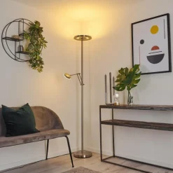Lampadaire Rabeja LED Nickel mat, 2 lumières