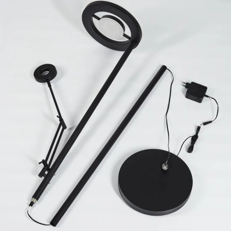 Lampadaire Rabeja LED Noir, 2 lumières