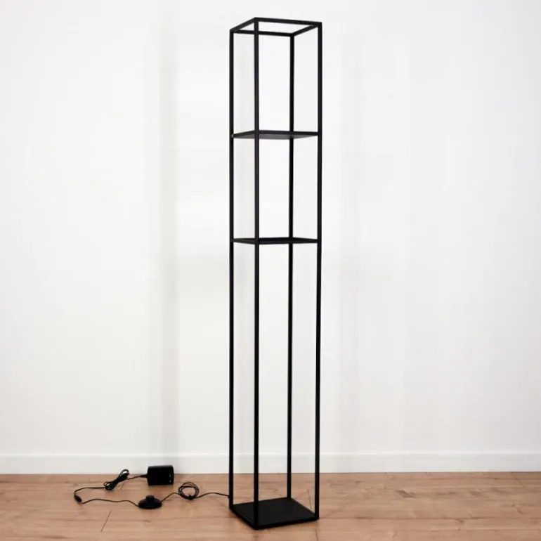 Lampadaire Ranquile LED Noir, 4 lumières