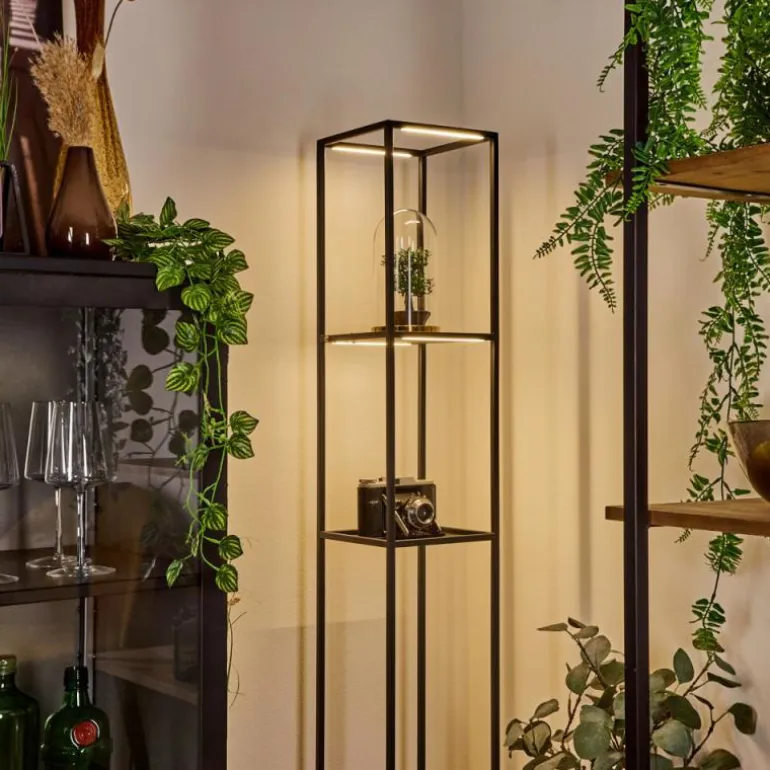 Lampadaire Ranquile LED Noir, 4 lumières